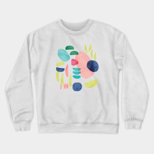 Organic Graphic Bold Shapes Crewneck Sweatshirt